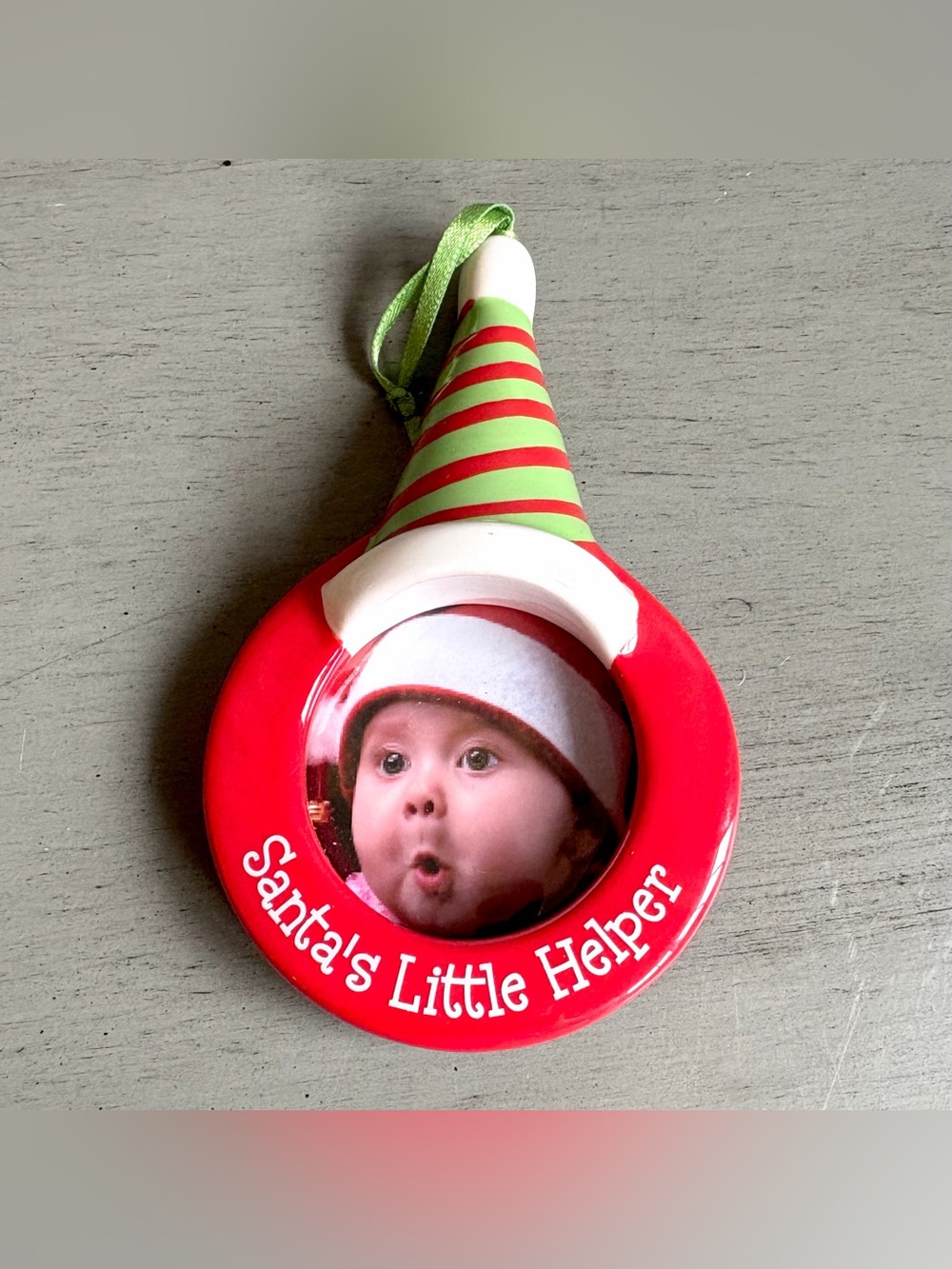 Christmas Tree Photo Ornaments Decor Set -Baby First & Santa's Little Helper - Picture 11 of 16
